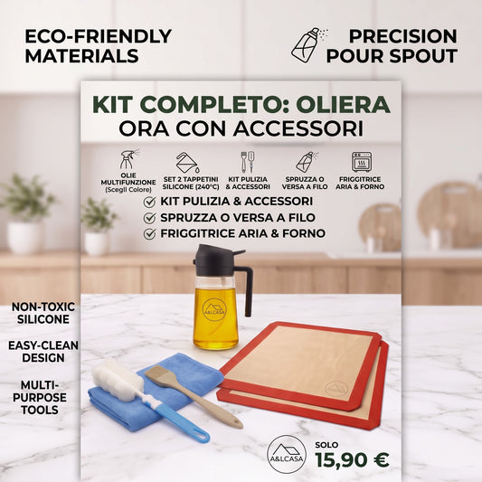 Bundle Cucina: Oliera Spray + 2 Tappetini
