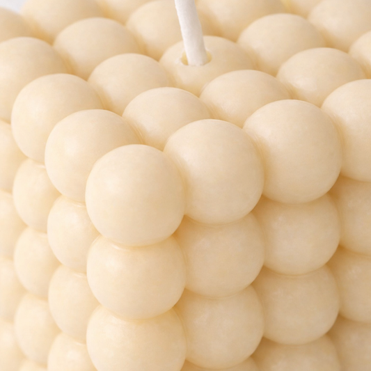 Candela Artigianale Bubble Cube in Cera di Soia – Profumata con Oli Essenziali