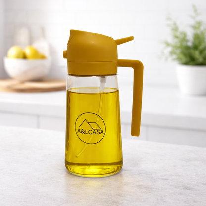 Oliera Spray 2 in 1 – 500 ml | Design pratico e antigoccia