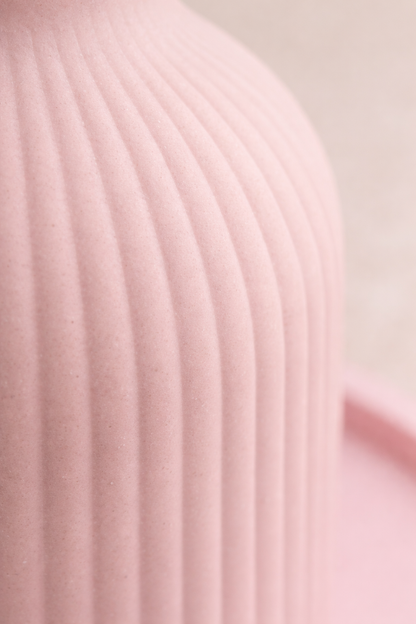 Set Decorativo Artigianale – Vaso con Vassoio in Acquaresin