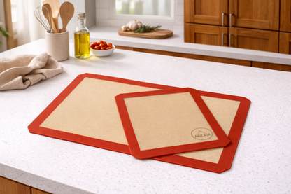 Set di 2 tappetini in silicone riutilizzabili