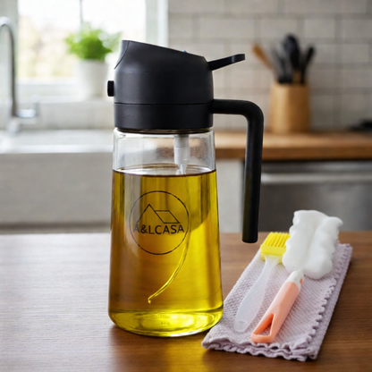Oliera Spray 2 in 1 – 500 ml | Design pratico e antigoccia