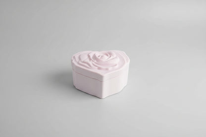 Porta-Oggetti Artigianale a Cuore con Coperchio in Acquaresin