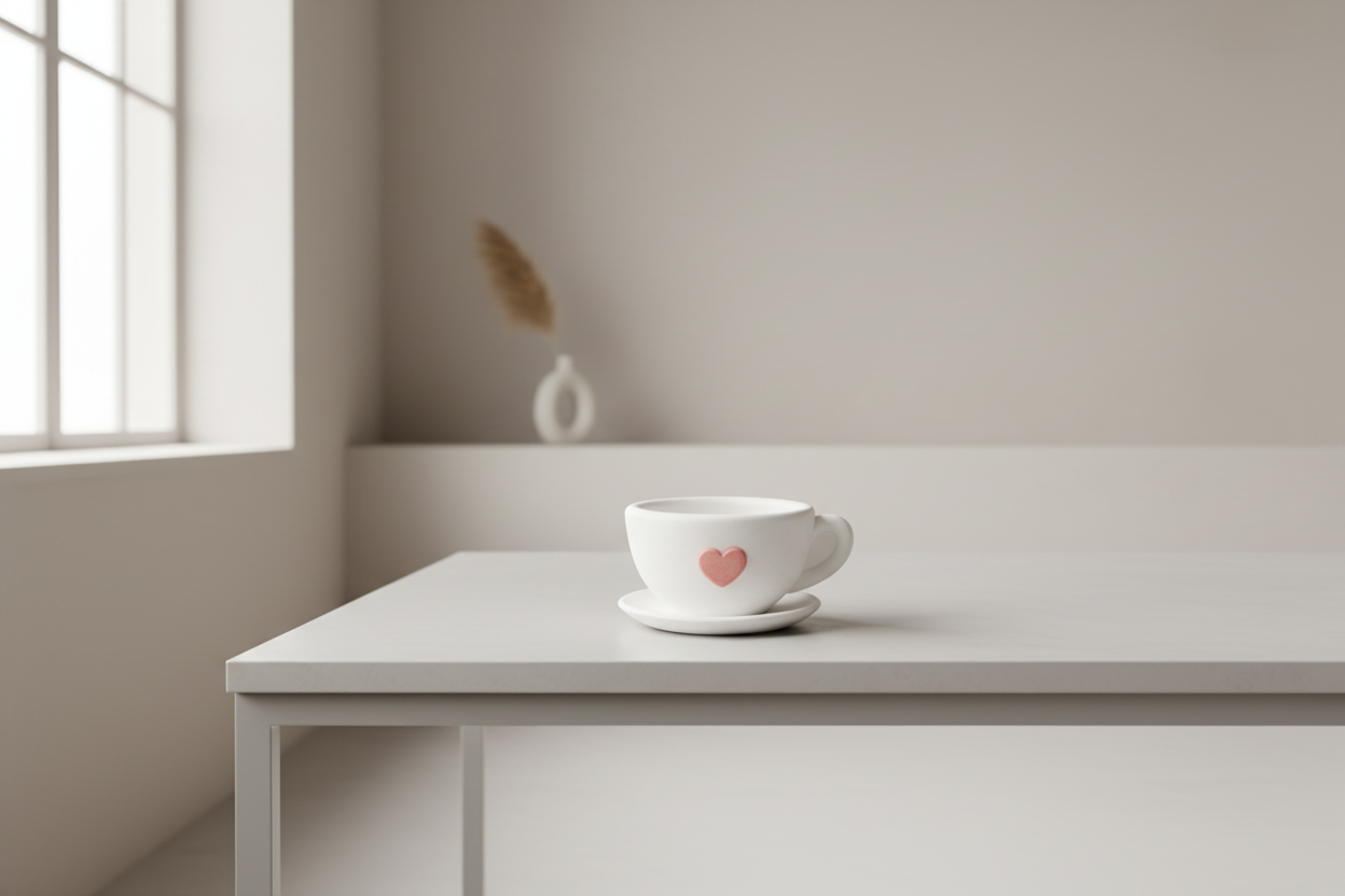 Tazzina Decorativa Artigianale in Acquaresina – Complemento d’Arredo Handmade